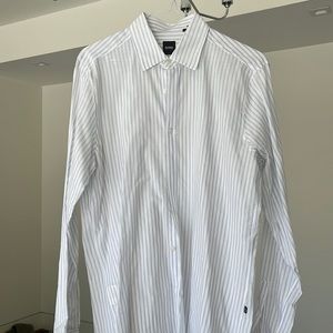 Striped Large Hugo Boas Dress Shirt